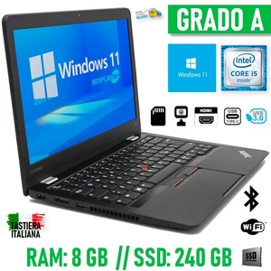 Ordinateur PC Portable Lenovo I5 13,3 " 8GB 240GB Windows 11 Entreprise - Photo 1/6