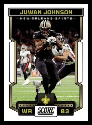 Juwan Johnson 2023 Score #56 New Orleans Saints FOOTBALL FREE SHIPPING - Image 1 of 2