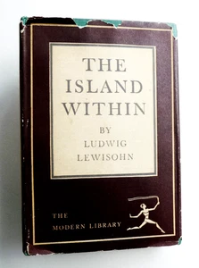 THE ISLAND WITHIN • Ludwig Lewisohn • 1940 First Modern Library Edition • VG HC - Picture 1 of 13