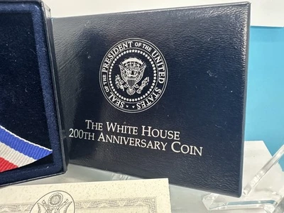 1992-D - White House 200th Anniversary Silver Dollar w/ COA & OGP - Image 1 of 3