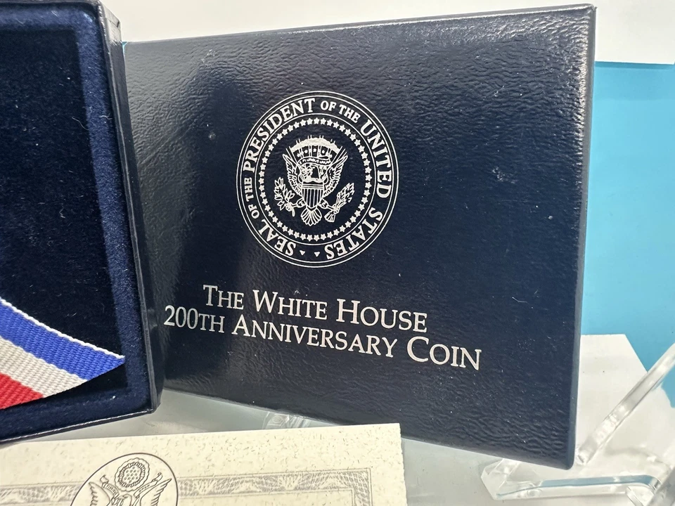 1992-D - White House 200th Anniversary Silver Dollar w/ COA & OGP - Image 1 of 3