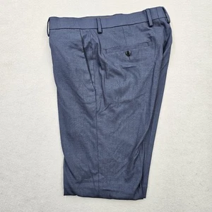 Kenneth Cole Reaction Mens 32x30 Slim Fit Blue Dress Pants - Picture 1 of 11
