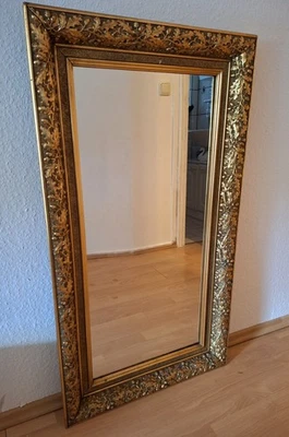 Wandspiegel groß Spiegel goldfarben Deko Wohnzimmer Flur 104  cm x 57 cm - Bild 1 von 2
