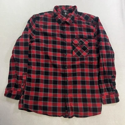 Volcom Flannel Shirt Men’s XL Buffalo Plaid Long Sleeve Button Up Classic Fit - Image 1 of 4