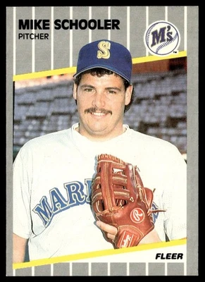 1989 Fleer Mike Schooler Rookie Seattle Mariners #559 - Image 1 of 2