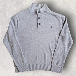 Polo Ralph Lauren Herrenpullover Pullover mit hohem Kragen und Knopfleiste, Large - Bild 1 von 4