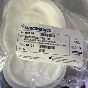 Filtro I’m SURGIMEDICS-Surgifresh. Ref. #901201. Puerto 7/8”. Bolsa de 5 - LOTE de 6 - Imagen 1 de 1