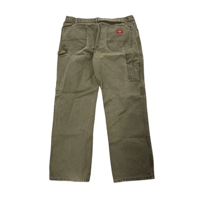 Pantalones de carpintero Dickies para hombre caqui ropa de trabajo utilitaria pantalones talla 36 holgados Foto 1 de 4