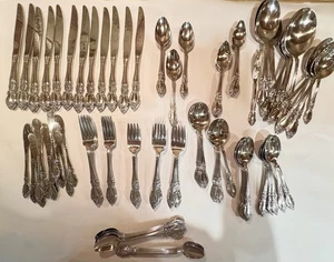 126 Pieces Oneida PLANTATION Flatware Fork Knife Spoon Iced Tea Several Serving - Picture 1 of 12