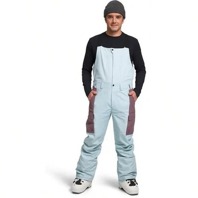 The North Face Freedom Bib Mens Snowboard Pants, Color: Icecap Blue, Size: Large - Image 1 of 3