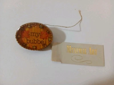 Nuevo con etiquetas Broche Prendedor Maximal Art "my bubbe" Por John Wind Estilo Vintage Hecho en EE. UU. Foto 1 de 4