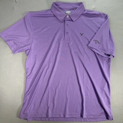 Polo de golf Callaway Opti Dri púrpura para hombre XXL rendimiento que absorbe la humedad Foto 1 de 4