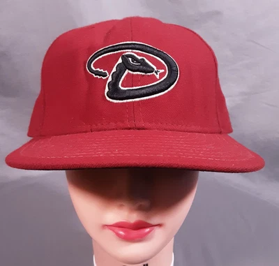 New Era 59Fifty Arizona Diamondbacks MLB Red Fitted Hat 7 3/4 Black Logo - Image 1 of 4