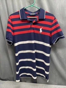 Camisa polo de golf Ralph Lauren Big Pony Ryder Cup 2014 parche para hombre rayas medianas - Imagen 1 de 24