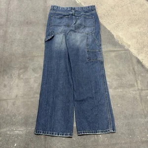 Cherokee Carpenter Jeans Boy's 16 Blue 29x30 Cotton Straight Leg Skater Workwear - Picture 1 of 12