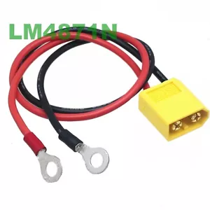 XT60 macho a 8 mm Anillo Tareas Terminal 12AWG 25CM Cable CC Fuente de alimentación Batería - Imagen 1 de 1