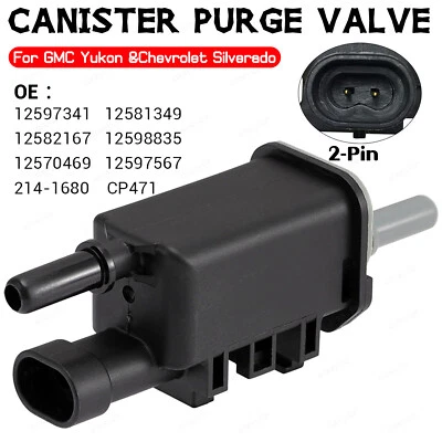 Vapor Canister Purge Valve For 2007-2013 Chevrolet Avalanche Tahoe 5.3L 6.0L USA Foto 1 de 4