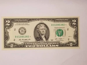 $2 DOLLAR FRN SERIES 2013 NY B01085382* F-1940B* USPM UNCIRCULATED. - Picture 1 of 2