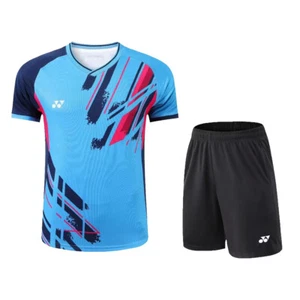 Li Ning Men's Table Tennis Badminton T-shirts Shorts Suit Sports Sets 4153 - Picture 1 of 8