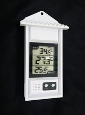 THERMOMETER MAX MIN DIGITAL WALL INDOOR OUTDOOR GREENHOUSE CONSERVATORY 
