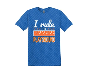 Camisa escolar I Rule The Playground Boys TODAS LAS TALLAS pequeña mediana grande XL - Imagen 1 de 2