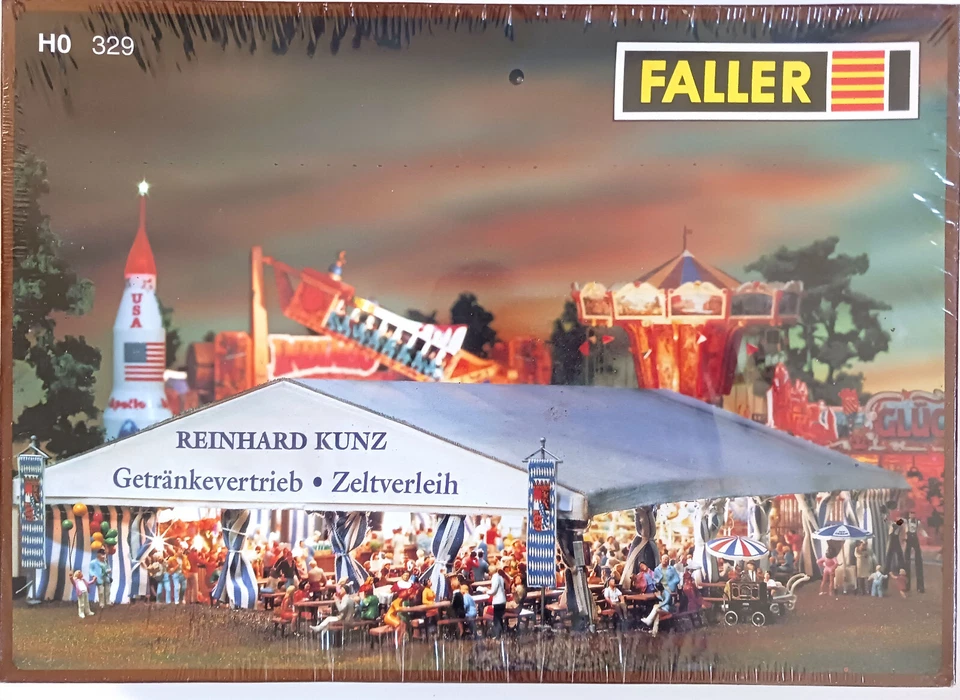 # FALLER  H0 329 :  Großes Festzelt mit Stoffplane / neu/OVP - Bild 1 von 3