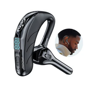Truck Driver Business Office Headset Wireless Bluetooth Earpiece Mic fot Calling - Picture 1 of 19