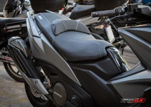 SEAT COVER for Kymco AK 550 ('17-'21) Motok Antislip Waterproof with Logo - Picture 1 of 11