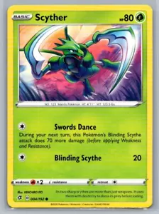 Scyther 4/192 Rebel Clash Common Pokémon TCG 2020 - Picture 1 of 2