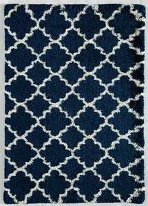 Rugs America Feather Shag Fh100d Geometric Shag Artisan-crafted Area Rug - Picture 1 of 5