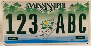 MAGNOLIA FLOWER PROTOTYPE A license plate 123 ABC Sample Mississippi MS Miss - Picture 1 of 9