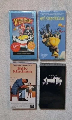 Lot Of 4 Factory Sealed VHS: Who Framed Roger Rabbit, Spinal Tap, Bill Madison - Image 1 of 4