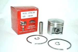 PISTON KIT AND RINGS FITS STIHL 031, STIHL PART # 1113-030-2001, 44MM KIT, NEW - Picture 1 of 1
