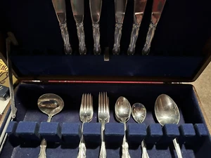 Towle Fontana Sterling Silver Service for 6 27 Pieces w Silver Chest No Monogra - Picture 1 of 7