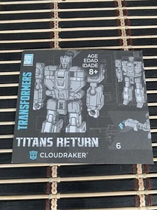Transformers Titans Return Autobot Cloudraker Instructions Manual Action Figure - Picture 1 of 2