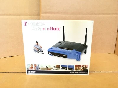Linksys WRT54G-TM T-Mobile Wireless Router for Linux Open Source Custom Firmware - Image 1 of 4