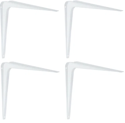 4x Staffa per Scaffale Bianco Console Muro Mensola Sistema di Scaffalature - Bild 1 von 4