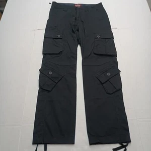 Pantalones cargo Matchstick para hombre 33x32 negros cargo táctico utilitario gótico grunge - Imagen 1 de 10