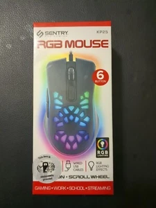 New In Box RGB Mouse Gaming Working School Streaming USB With Lights 6 Button - Picture 1 of 7