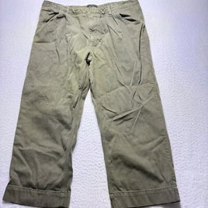 Banana Republic pants mens XL Green Cropped Pleated Front Casual Trousers - Picture 1 of 8