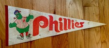 Philadelphia Phillies Baseball PENNANT- 1978 - 30 “ - Vintage - Fanatic - Soiled