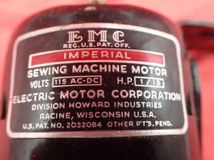 Vintage EMC Sewing Machine Motor Long Shaft TESTED - Picture 1 of 7