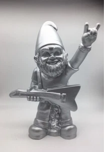 Sonderedition - Gartenzwerg Rocker SILBER - Kult-Zwerg - ROCKER - Zwerg - Bild 1 von 5