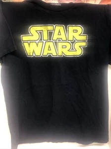 Star Wars Tshirt Size Large Retro Black Tee Shirt - Picture 1 of 2