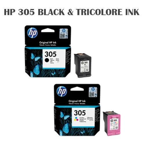 KIT 2 CARTUCCE  HP 305 - 1 BK 3YM61AE+ 1 TRICOLOR  3YM60AE ORIGINALI - Immagine 1 di 1