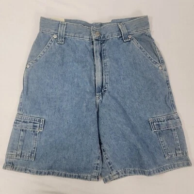 Lee Girl's Blue Denim Jean Loose Fit Shorts New Size 14 Slim 25" Waist 6.5" Ins - Image 1 of 4
