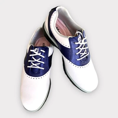 FootJoy eMerge Ladies golf shoes. Waterproof. White-Blue. EU 40 Comfortable Fit - Imagen 1 de 4