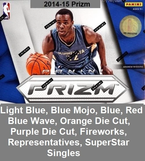 2014-15 Prizm Prizms Blue,Red,Orange & Purple Die Cut,Fireworks,Representatives  - Image 1 of 1