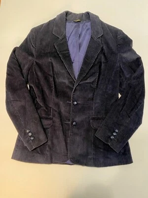 ¡BAJA DE PRECIO!  Blazer de pana Oscar de la Renta para mujer "azul medianoche", mediano Foto 1 de 4