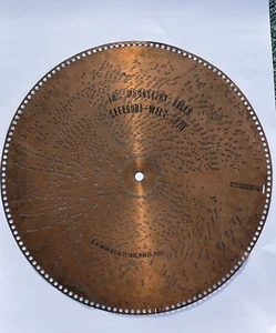 Vtg Regina MUSIC BOX DISC 20 3/4 Metal The Monestary Bells 5270 20.75 Lefebure - Picture 1 of 9